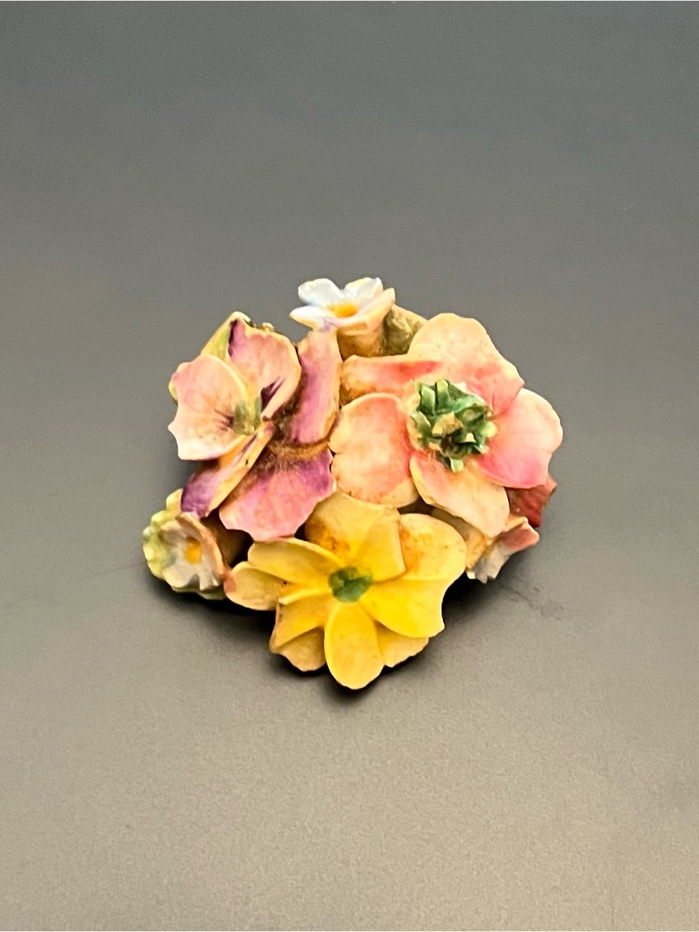 Coalbrook China Floral Brooch